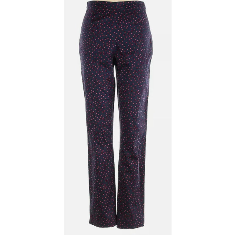 NWT Court & Rowe Side Zip Polka Dot Pants in Maritime Rouge Size 6