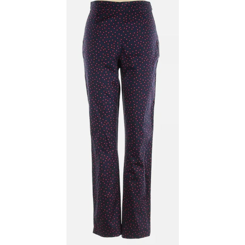 NWT Court & Rowe Side Zip Polka Dot Pants in Maritime Rouge Size 6
