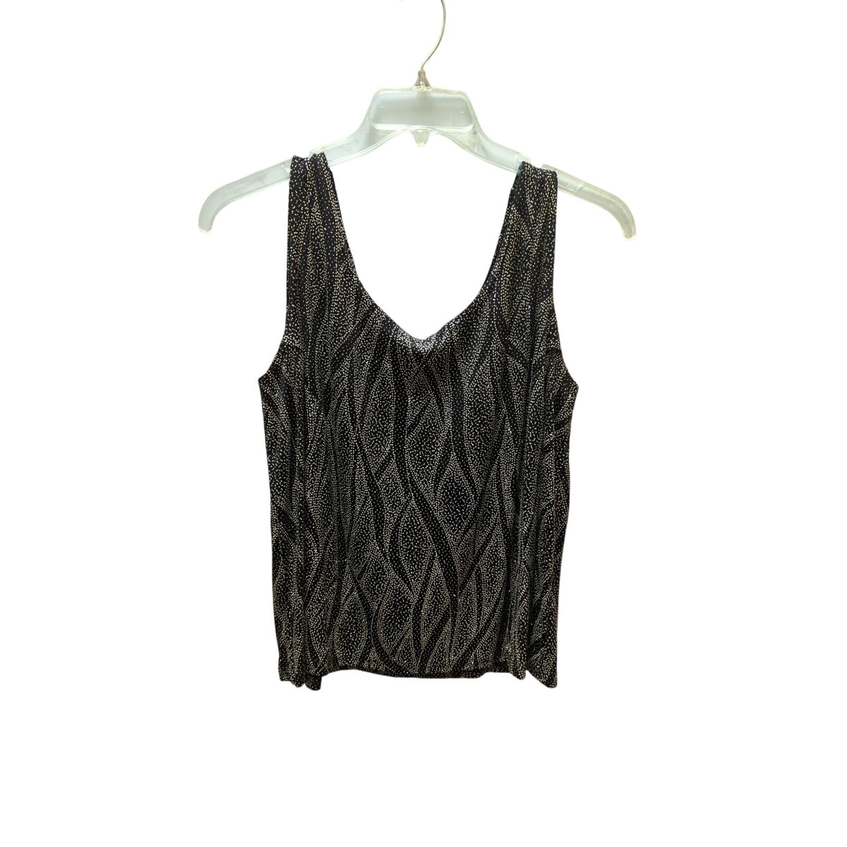 Vintage Onyx Nite Glitter Top Cardigan Set 90s Whimsigoth Metallic Black 2X