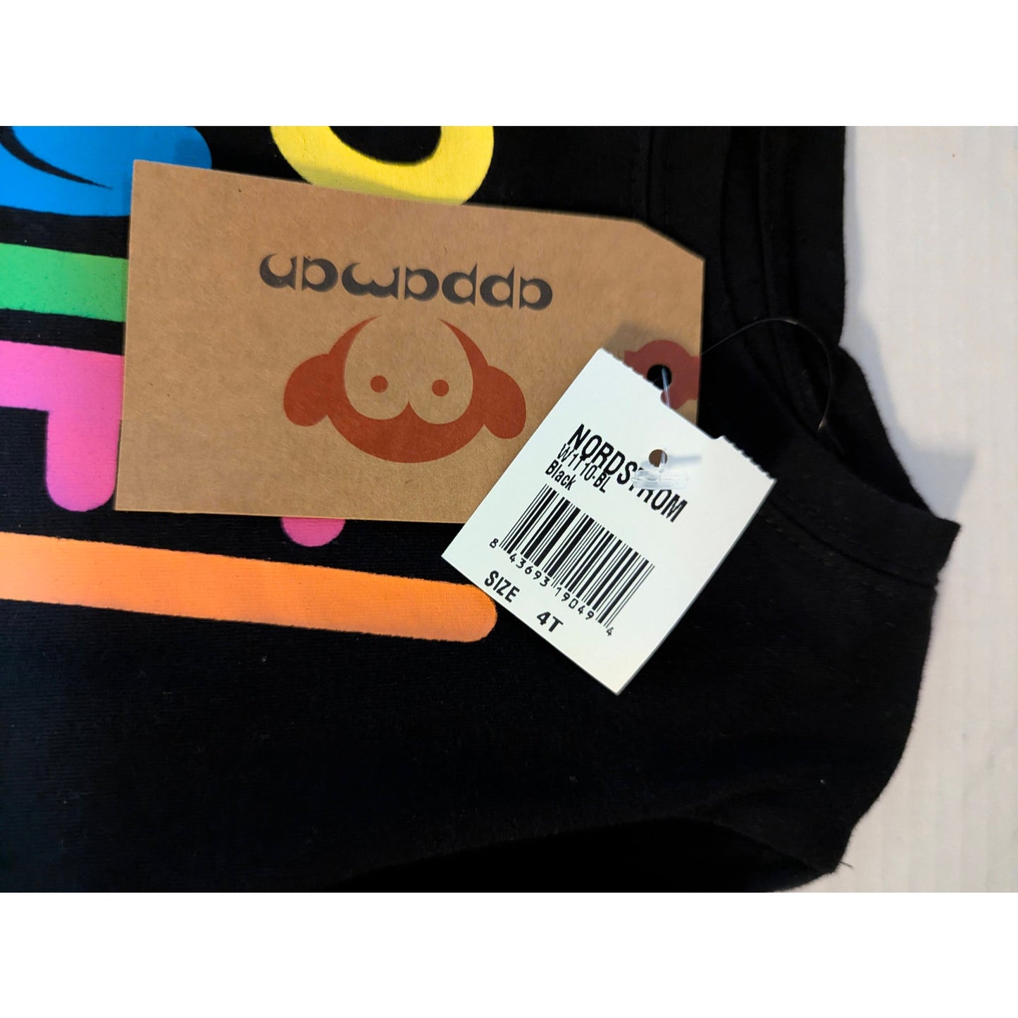 Appaman Boys Black VOTE Graphic Long Sleeve T-Shirt Size 4T NWT