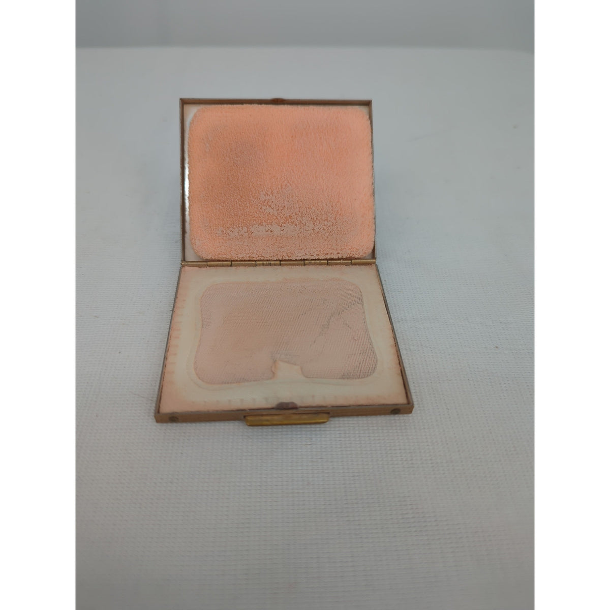 Vintage Silver Glitter / Crushed Moasic Mother-of-Pearl Compact Mirror
