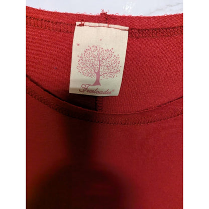 Freeloader Sweatshirt NEW crew neck Small Rasberrry Red terry blouse top shirt