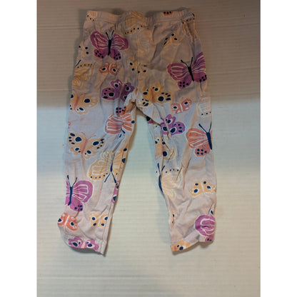 Carter's Baby Girls White Butterfly Floral Print Leggings 18 Months