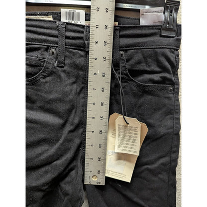 Levi's Women's 721 High Rise Skinny Jeans Size 24 Black