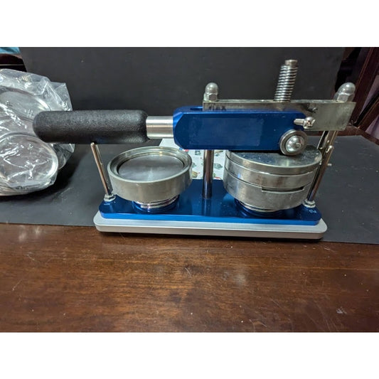 Vredestein 3" Manual Button Press machine and buttons PreOwned