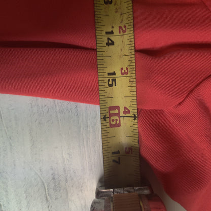 Vintage 80s Kasper Petite Red Double Breasted Blazer Dress Career 6 Short Sleeve