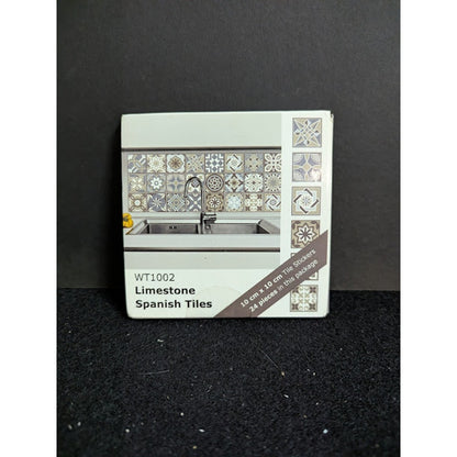 WT1002 Limestone Spanish Peel Stick Tiles Walplus 24 pcs