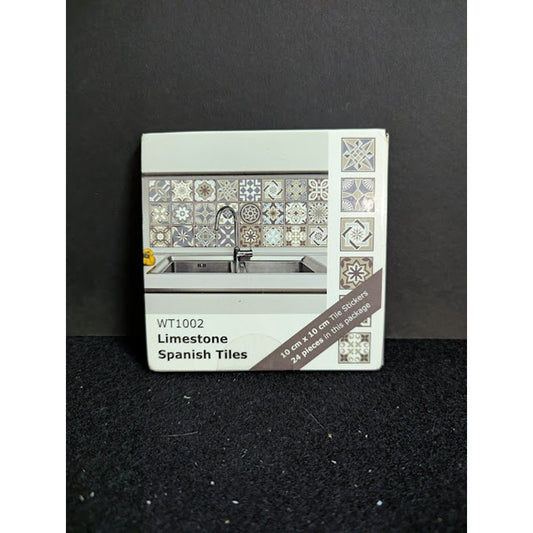 WT1002 Limestone Spanish Peel Stick Tiles Walplus 24 pcs