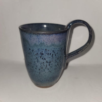 Handmade Blue Splatterware Coffee Mug – Artisan Studio Pottery