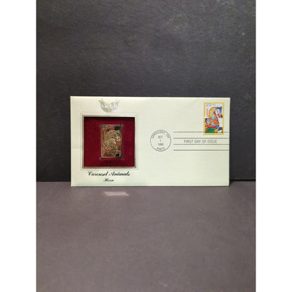 Golden Replicas of United States Stamps Collectible 22kt Gold 1988