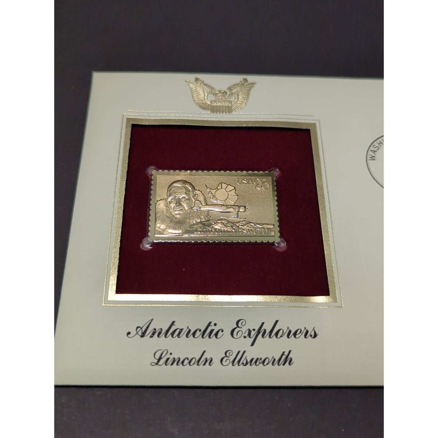 Golden Replicas of United States Stamps Collectible 22kt Gold 1988 ANTARCTIC