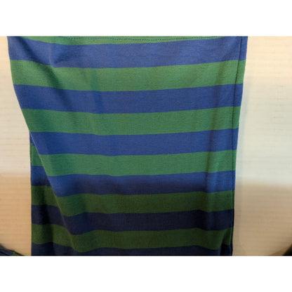 Leveret Toddler Green Blue Striped Long Sleeve Shirt Size 4 NWT