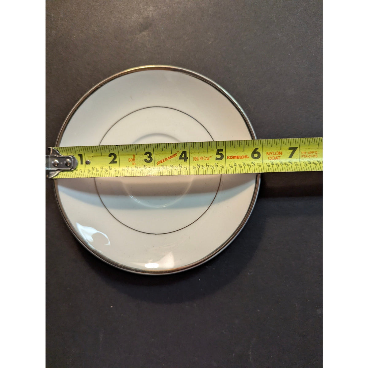 Mikasa Ultima Cameo Platinum Saucer Plate Fine China Platinum Trim HK 301