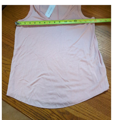 Topshop Dusty Pink V-Neck Tank Top Size 4 NEW Activewear Workout
