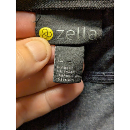 Zella Gray Activewear Track Jogger Pants Size Large NEW Athleisure