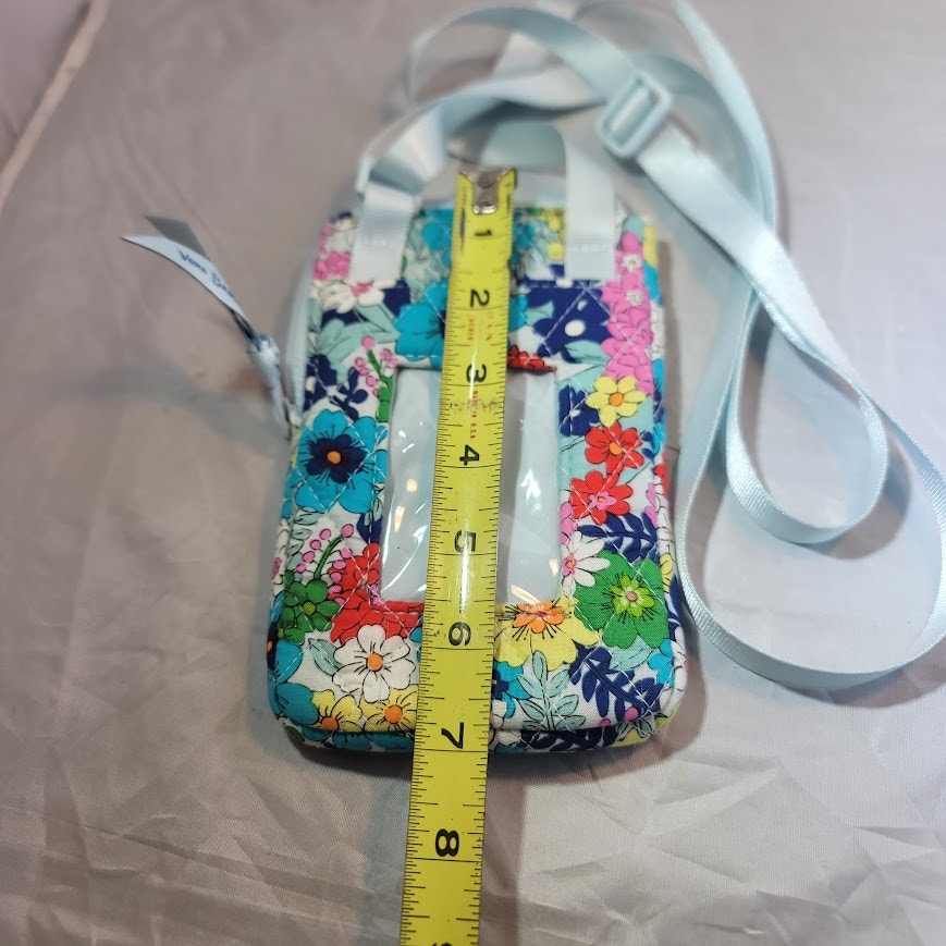 Vera Bradley Far out Floral Quilted Crossbody phone carry purse
