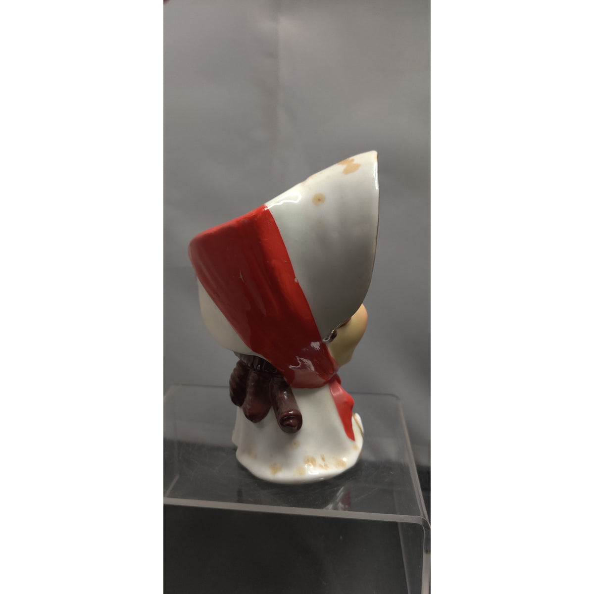 Vintage 1950s Inarco Girl Head Vase Planter Red Bonnet Collectible Kitsch MCM