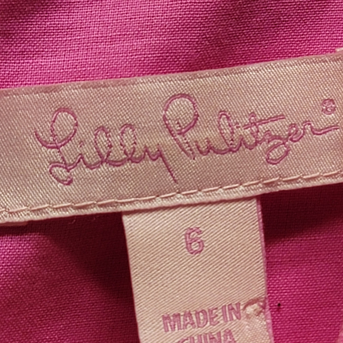 Lilly Pulitzer Pink Janice Shift Dress Gold Lace Waist Size 2 Preppy