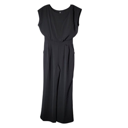 ELIZA J Cap Sleeve Wide Leg Jumpsuit Back zip Size 14 Women's One-Piece Casual