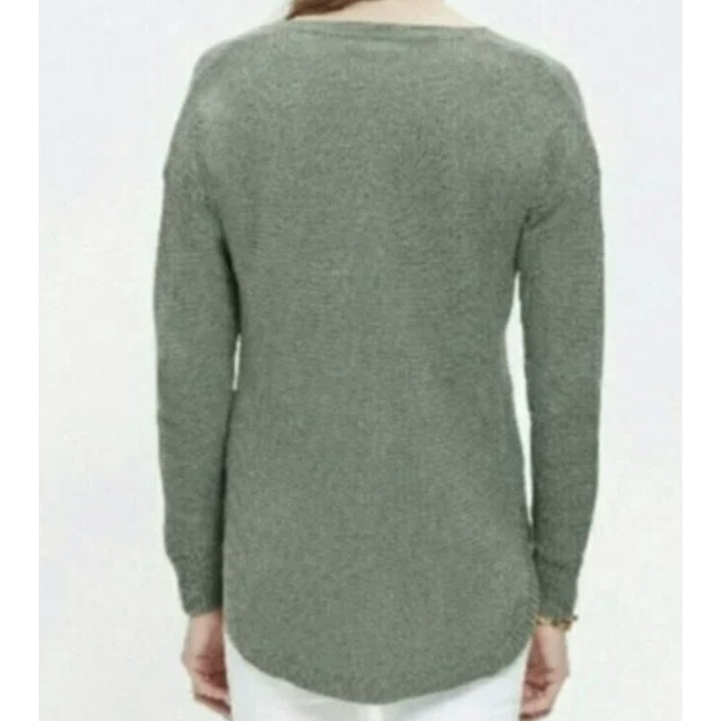 NWT MADEWELL Chronicle Texture Knit Pullover Sweater in Heather Surplus Sz XS