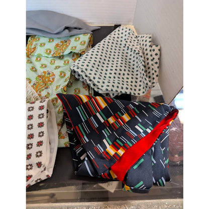 Lot of 9 vintage womens scarves , ascots,