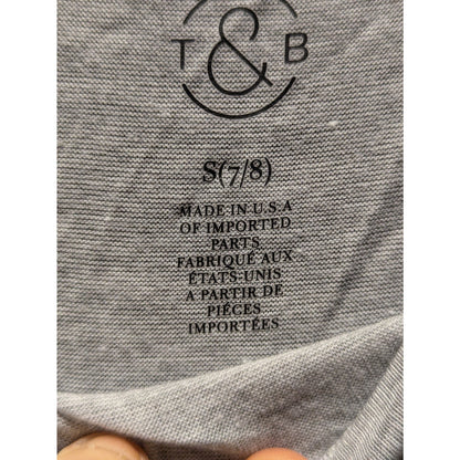 Treasure & Bond Gray  "VOTE" Graphic Short Sleeve T-Shirt Size Small (7/8)