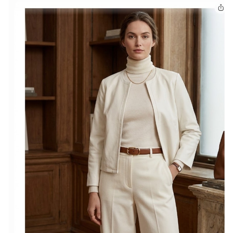 Philosophy Republic Clothing Jacket Size Large Ivory Open front Bolero Style NEW
