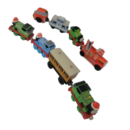 Lot of  8 Pre-owned Vintage Thomas & Friends Train Various Magnetic Wood Plastic