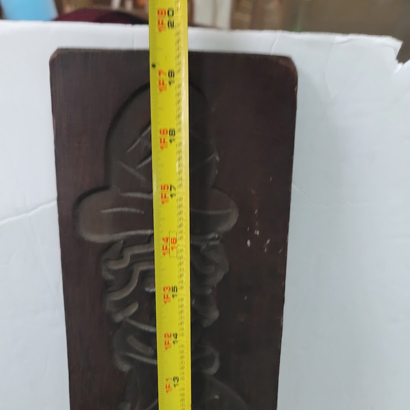 Vintage Dutch wooden cookie mold handmade gingerbread board Speculoos Speculaas