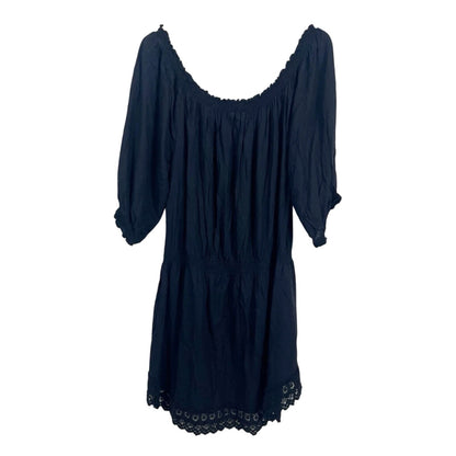 Melissa Odabash Black Ivy Cover Up Dress Size Small Beach Club Travel NEW $216