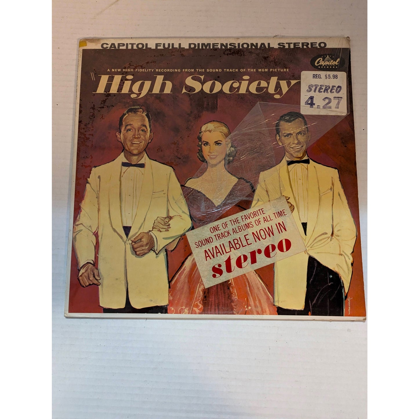Vintage High Society Soundtrack Capitol SW-750 Rainbow Label Stereo Vinyl LP