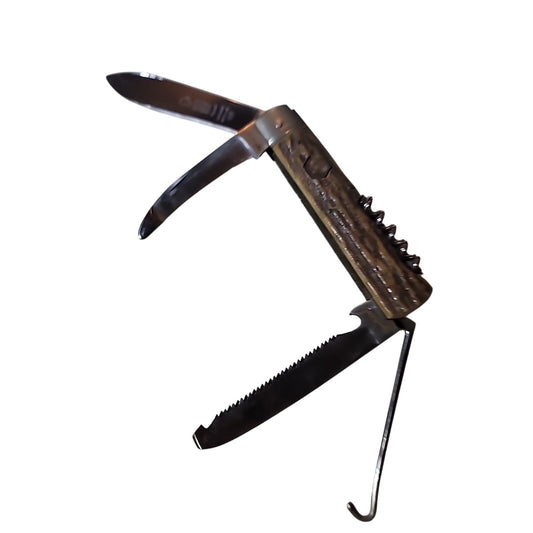 Vintage Puma 959 Jagdmesser Knife With Nice Stag Handle MULTIUSE TOOLS saw Blade