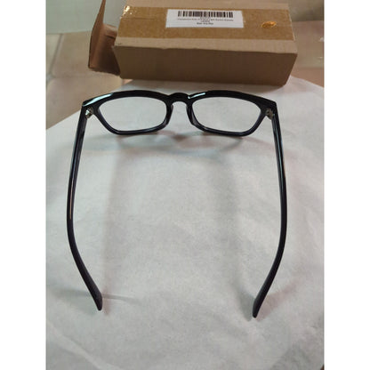 8082 Eyeglass Frames transparent blue anti blue light square glass black LG1070