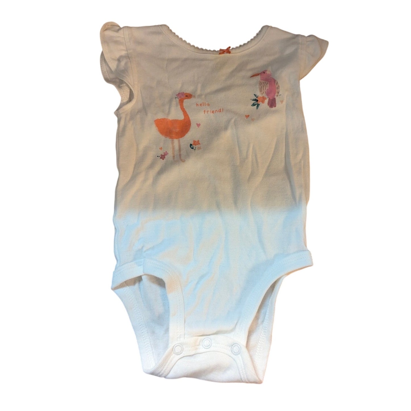 Carter's Baby Girls Flamingo Print Bodysuit 9M New One Piece