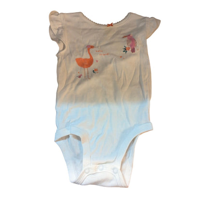 Carter's Baby Girls Flamingo Print Bodysuit 9M New One Piece