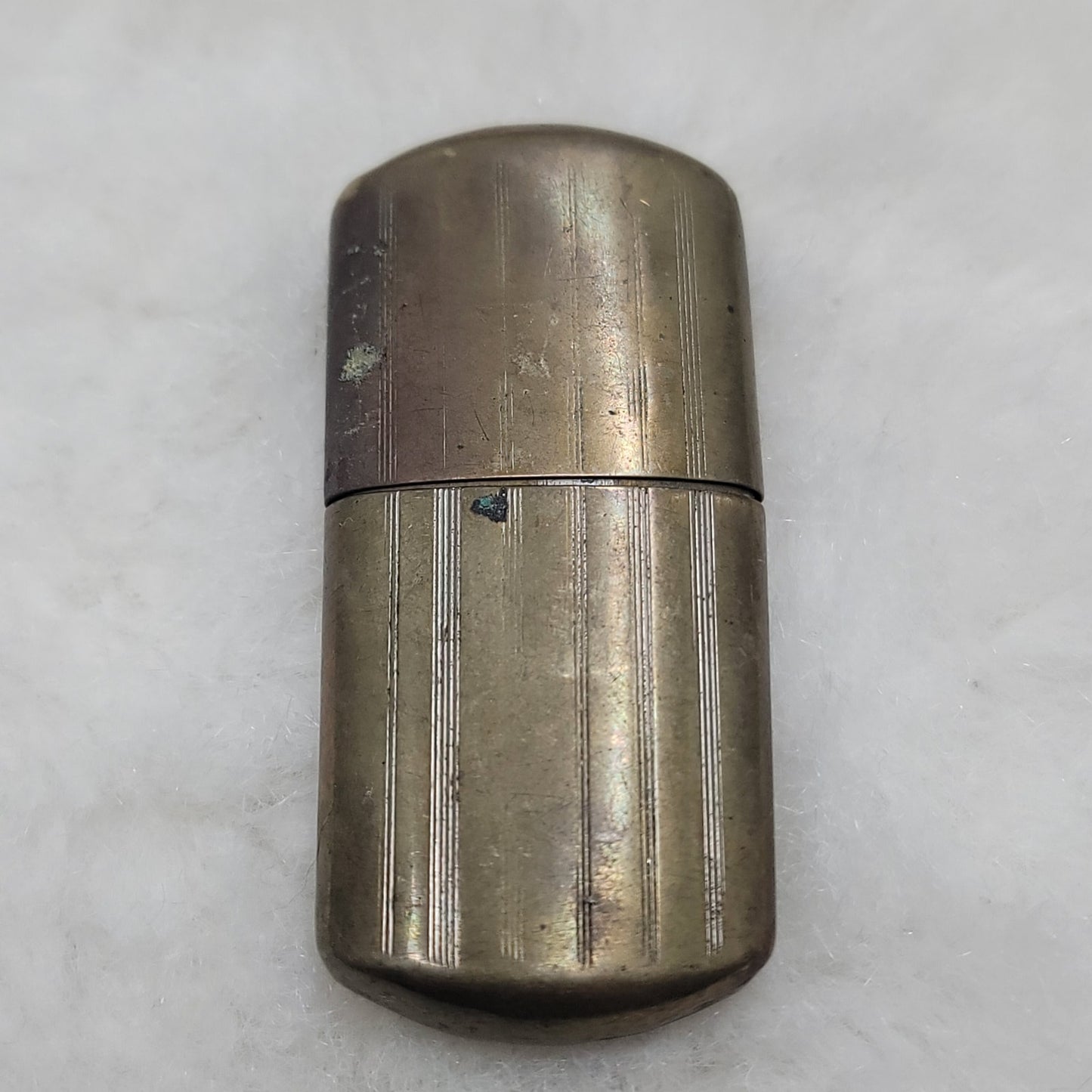 Vintage Brass Slide Sleeve Pocket Lighter Antique Military Trench Art WWI WWII