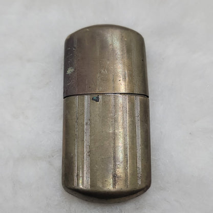 Vintage Brass Slide Sleeve Pocket Lighter Antique Military Trench Art WWI WWII