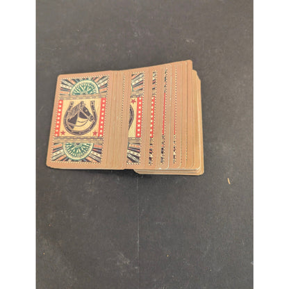 Vintage Western Horseshoe Horse Playing Cards Deck Complete Jokers