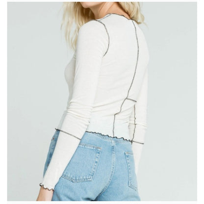 Urban Outfitters BDG Inside Out Top NEW TOP SHIRT Blouse black cream XS $148