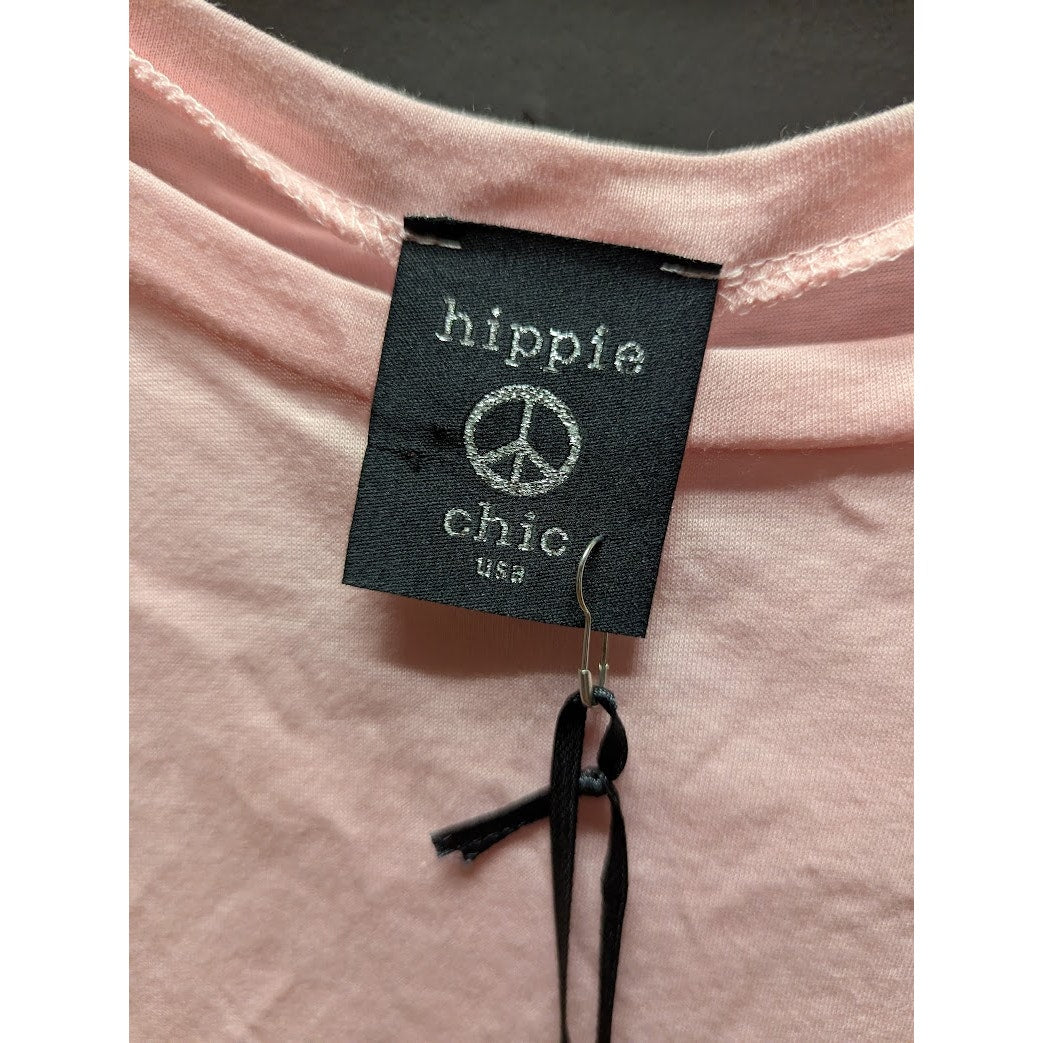 Hippie Chic Women's Light Pink Pocket Pajama Top NWT XL Extra Large Cozy