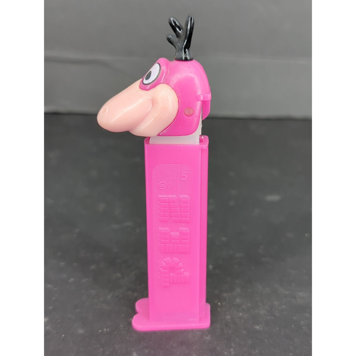 Vintage 1992 Dino The Flintstones PEZ Dispenser Pink Stem Made in Slovenia