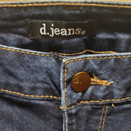 D. Jeans 30" x 29" skinny stretch blue jeans womens Dark wash