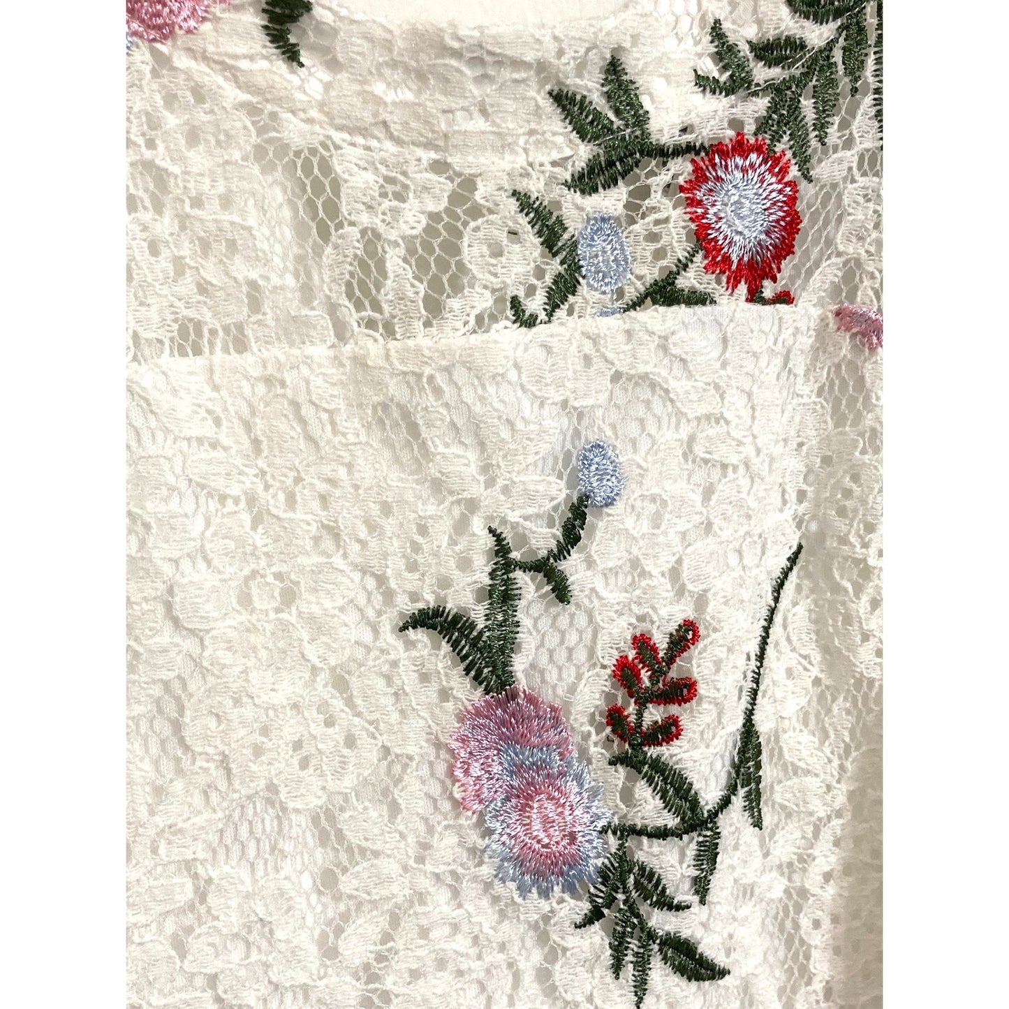 Blush by Us Angels Girls' Sleeveless Embroidered Lace Dress Size 14 in Ivory NWT
