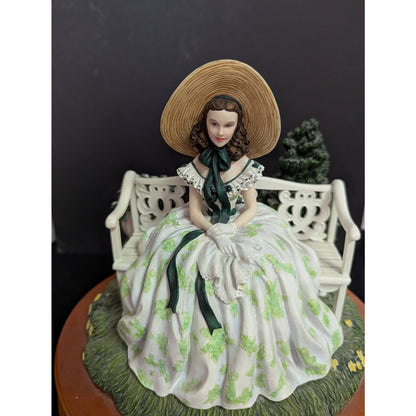 Vintage Gone With The Wind Scarlett Lady Musical Figurine Southern Belle