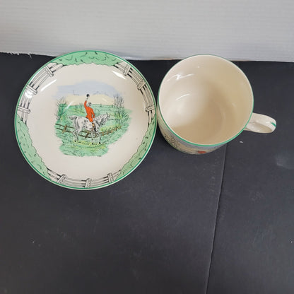 Hunter cup saucer Burleigh Davenport Oversized Mug and Saucer