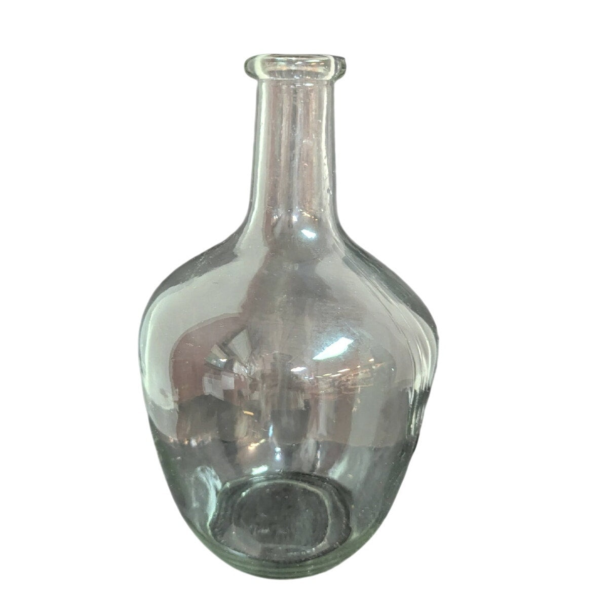 Vintage Clear Glass Demijohn Bottle Carboy Vase Bottle
