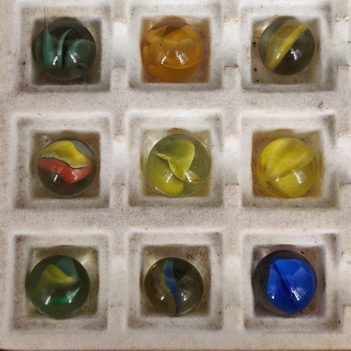 Vintage Glass Marbles Bulk Job Lot Collection 9/16" Player Size #L1 mixed 36