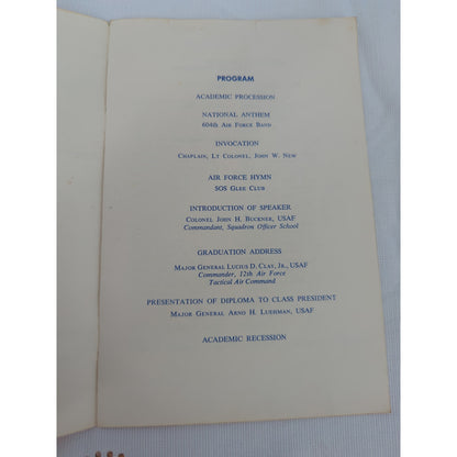 Squadron Officer School 66-A Graduation ExercisesMaxwell Air Fo April 15, 1966
