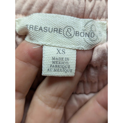 Treasure & Bond Nordstrom Pink Smoke Wide Leg Pants Size XS New PJ Pajama