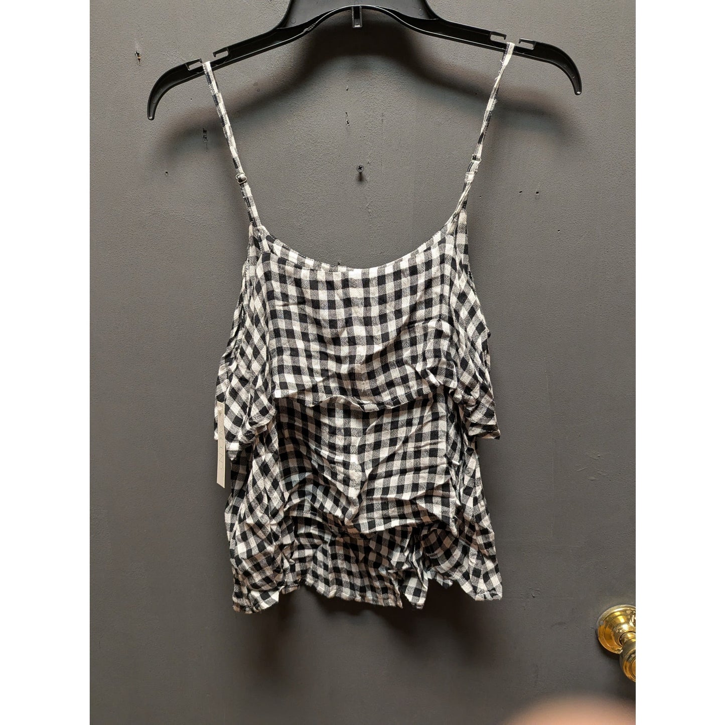 ABound Black White Striped Sleeveless Tank Top Size Medium New Casual Travel